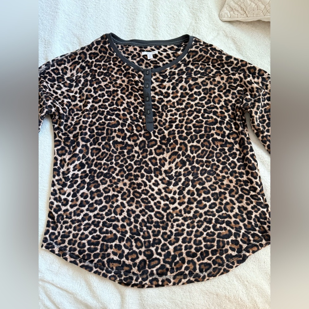 Velour Jogger Sleep Set — leopard print - Picture 3 of 9